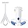 Jellas 4.6 Inch Wide Sock Aid Kit - Long Rope Assist Device for Seniors, Limited Mobility, Post-Surgery | No Bend Sock Helper & Remover | Easy On/Off Socks Tool (White)