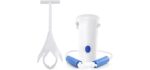 Jellas 4.6 Inch Wide Sock Aid Kit - Long Rope Assist Device for Seniors, Limited Mobility, Post-Surgery | No Bend Sock Helper & Remover | Easy On/Off Socks Tool (White)