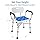 KingPavonini Shower Chair for Inside Shower, 550LBs Heavy Duty Bath Chair with Arms, Medical Shower Seat, Bath Stool Safety Shower Bench with Reinforced Crossing Bar for Elderly, Adults, Disabled