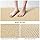 LuxStep Shower Mat Bathtub Mat,47x16 inch, Non-Slip Bath Mat with Drain, Quick Drying PVC Loofah Bathmat for Tub,Shower,Bathroom (Phthalate Free,Khaki)