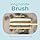MainBasics Back Scrubber for Shower – Long Handle Dual-Sided Brush for Body Wash & Scrubbing with Exfoliating & Soft Bristles (Teal, Wood)