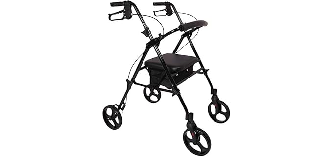 ProBasics Aluminum Height Adjustable Rollator - 8