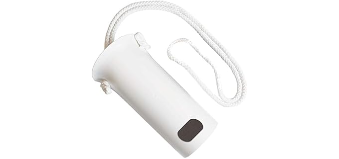Rehabilitation Advantage Single Cord Sock Aid Helper Device – 9.5 Inches x 4 Inches x 3 Inches with Adjustable Cord. Lightweight, Convenient, and Easy to Use.