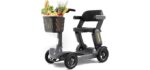 S3 Powered Mobility Scooter - 25 Miles Range, 6mph, 265lbs Loading, Lightweight Mobility Scooter for Seniors, Adults, Folding Motor Scooter with 4 Wheels for Outdoor Travel
