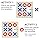 Seenelling Jumbo Wooden Tic Tac Toe Game Dementia Activities for Alzheimers Seniors with Matching and Puzzle Templates XO Chess Board Game for Elderly Engaging Table Decor(Blue, Red)
