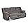 Signature Design by Ashley Tulen Modern Manual Pull Tab Reclining Sofa, Dark Gray