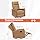 Sweetcrispy Recliner Chair, 360 Swivel Rocker Chair for Adults, Glider Rocker Recliners, Nursery Chairs for Living Room, High Back, Upholstered Deep Seat, Classical Brown