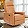 Sweetcrispy Recliner Chair, 360 Swivel Rocker Chair for Adults, Glider Rocker Recliners, Nursery Chairs for Living Room, High Back, Upholstered Deep Seat, Classical Brown
