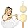 Vive 17” Shower Loofah with Long Handle - Exfoliating Back & Body Scrubber for Men & Women - Luffa Sponge on a Stick for Bathing, Cleaning - Includes Extra Handheld Lufa, Hook & String to Hang on Wall