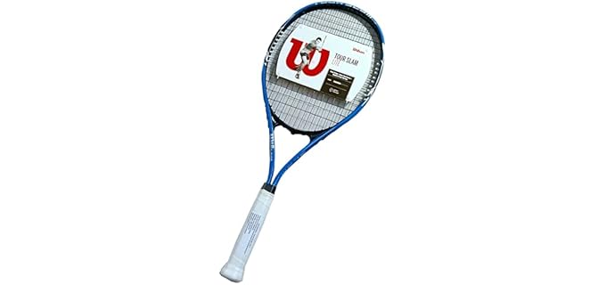 Wilson Tour Slam Lite Adult Recreational Tennis Racket - Grip Size 3 - 4 3/8