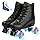 XUDREZ Roller Skate Shoes for Women Men PU Leather High-top Double-Row Roller Skates for Beginner, Professional Indoor Outdoor Roller Skates with Shoes Bag (Flash Wheel,40)
