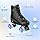 XUDREZ Roller Skate Shoes for Women Men PU Leather High-top Double-Row Roller Skates for Beginner, Professional Indoor Outdoor Roller Skates with Shoes Bag (Flash Wheel,40)