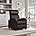 Yaheetech Recliner Chair Faux Leather Recliner Sofa Adjustable Modern Seat Club Chair Home Theater Seating Brown