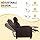Yaheetech Recliner Chair Faux Leather Recliner Sofa Adjustable Modern Seat Club Chair Home Theater Seating Brown