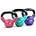Yes4All Kettlebells 5 10 15 lbs Set Weight Vinyl Coated Cast Iron for Dumbbell Weights Exercises, Gym, Fitness, Full Body Workout Equipment Push up, Grip and Strength Training, Multicolor