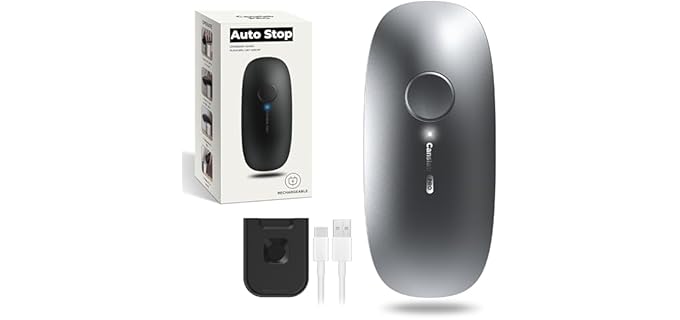 canslab Ultrablade PRO Auto Stop Can Opener - Rechargeable Electric Can Opener for Kitchen for Seniors with Arthritis - One Touch Side Cut Opener, Smooth Edge, Handfree, Wall Mounted Small, Titanium