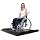 ANGEL USA Heavy Duty Digital Portable Floor Wheelchair Scale, All Metal Platform with Dual Ramp and Wheel, 2026 New Version with Protection Edge