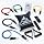 Black Mountain Products Resistance Band Set with Door Anchor, Ankle Strap, Exercise Chart, and Carrying Case, 48