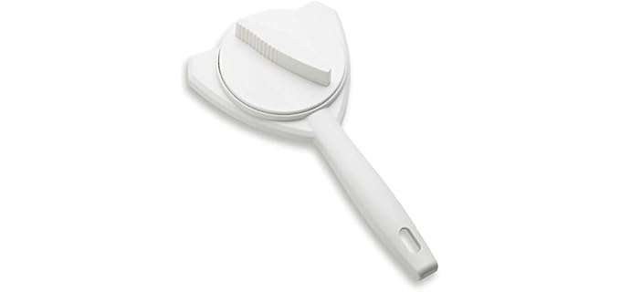 KUHN RIKON Strain-Free Gripper Opener for Jars and Bottles, 10 x 5 x 2.25 inches, White