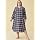 Latuza Women's Plaid Flannel Nightgown Warm Cotton Midi Nightgown 2X NavyRedPlaid