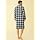 Latuza Men's Cotton Flannel Nightshirt Sleep Shirt S BlackGreen