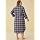 Latuza Women's Plaid Flannel Nightgown Warm Cotton Midi Nightgown 2X NavyRedPlaid