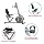 Sunny Health & Fitness Recumbent Bike SF-RB4631 with Arm Exerciser, 350lb,Gray